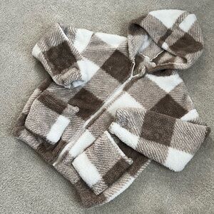 Textured Knit Sweater/zip up